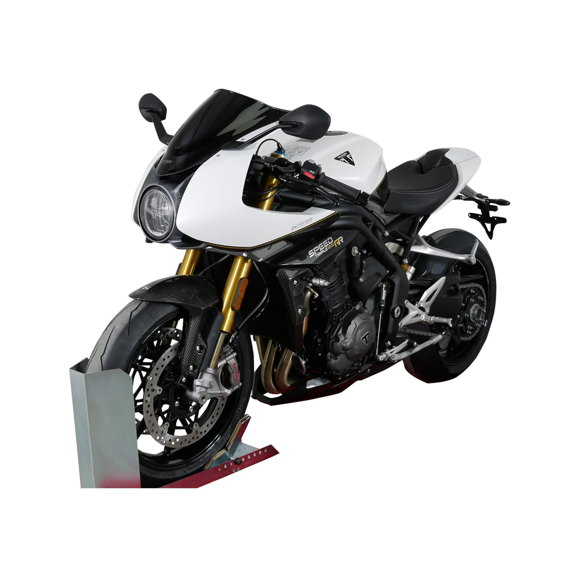 MRA Racingscheibe passend für Triumph Speed Triple 1200 RR 2022- schwarz - Kama Bike Parts