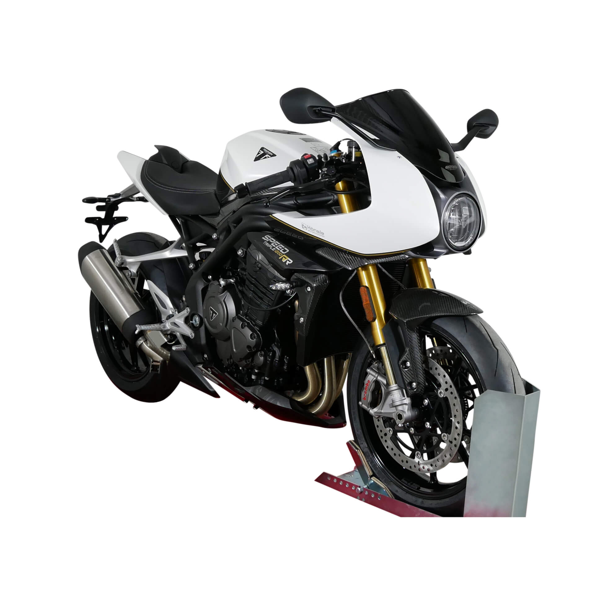 MRA Racingscheibe passend für Triumph Speed Triple 1200 RR 2022- schwarz - Kama Bike Parts
