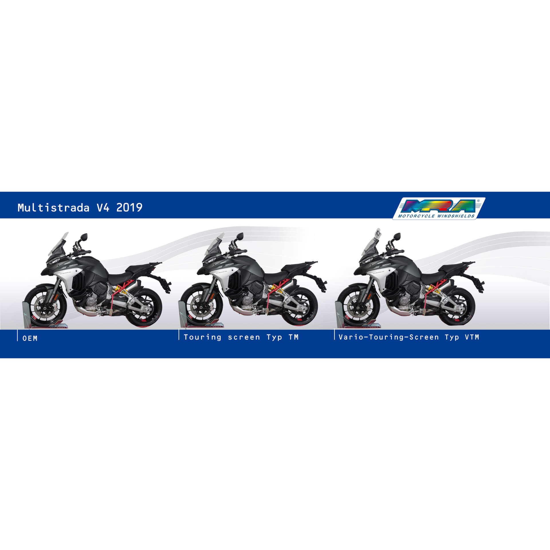 MRA Vario-Touringscheibe VTM MULTISTRADA V4 / PIKES PEAK 2021- - Kama Bike Parts