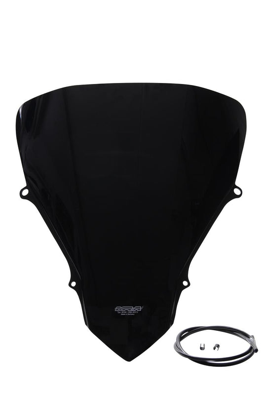 Verkleidungsscheibe schwarz passend für Kawasaki ZRX 1200 S 2001- (Originalform) - Kama Bike Parts