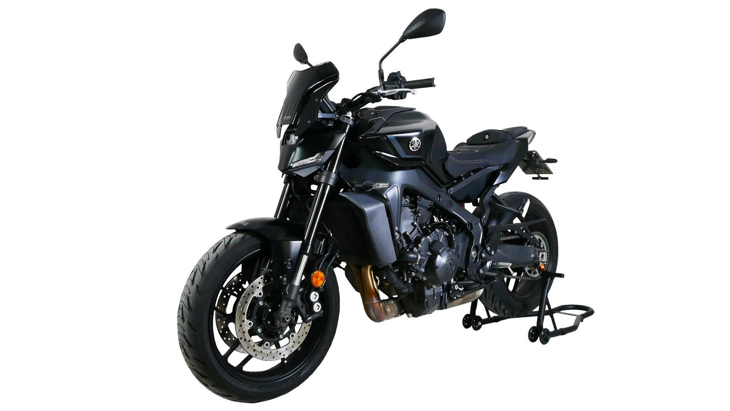 MRA Sportscheibe "NSPM" schwarz passend für Yamaha MT-09 2024-