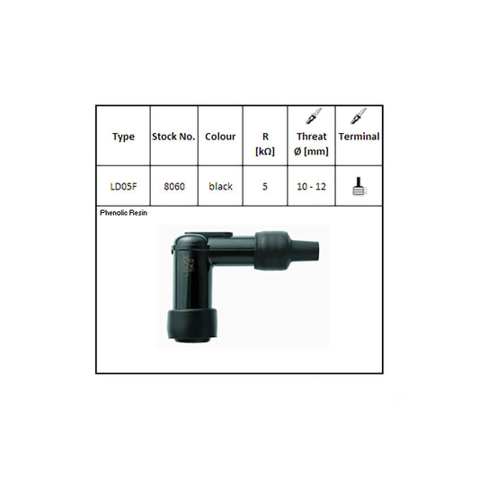 NGK Kerzenstecker LD-05 F für 12 mm Kerze 90? - Kama Bike Parts