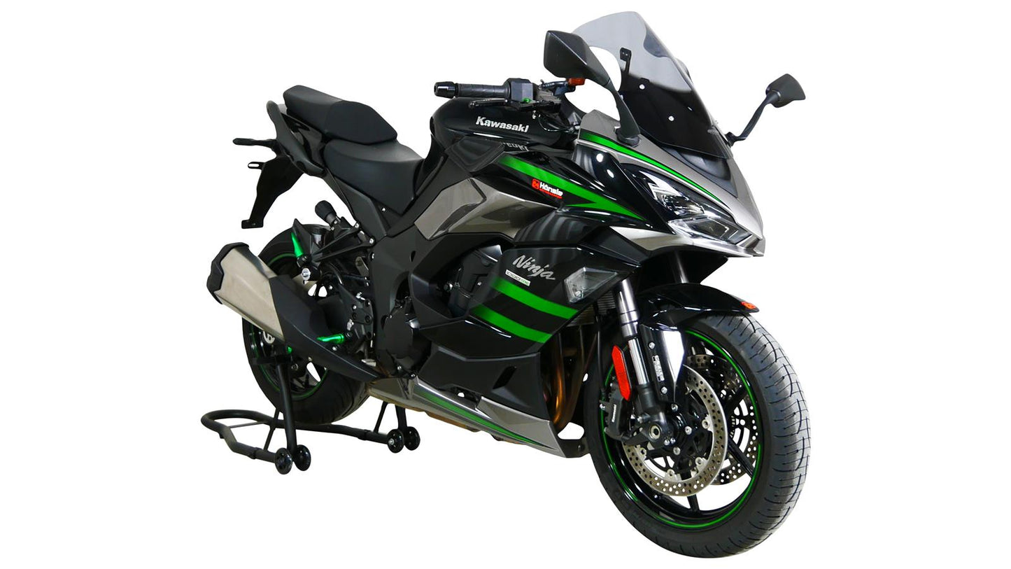 MRA Racingscheibe "R" rauchgrau passend für Kawasaki NINJA 1000 SX 2020-