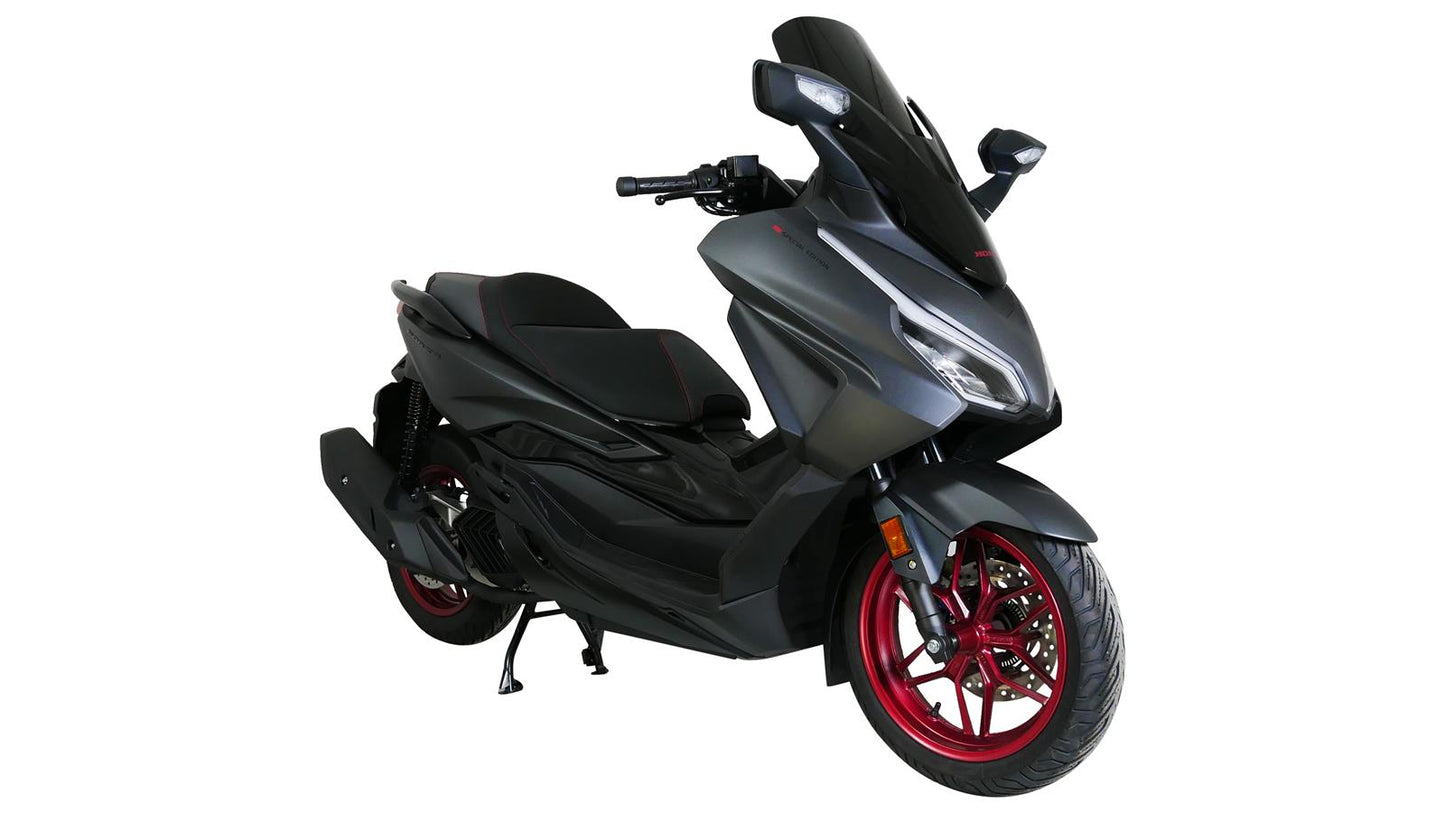 MRA Tourenscheibe "TM" schwarz passend für Honda NSS 125 / 350 FORZA 2021-