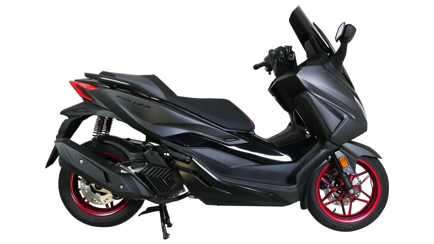 MRA Tourenscheibe "TM" schwarz passend für Honda NSS 125 / 350 FORZA 2021-