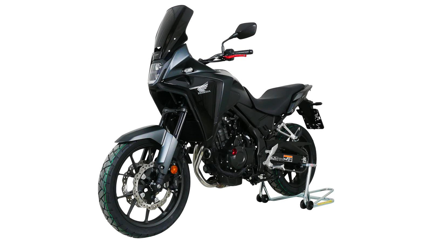 MRA Tourenscheibe "TM" schwarz passend für Honda NX 500 2024-