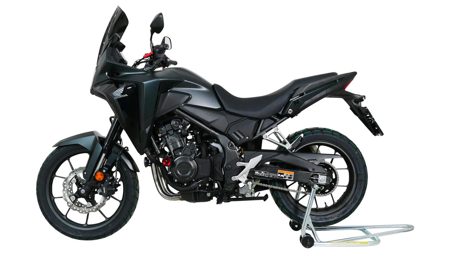 MRA Tourenscheibe "TM" schwarz passend für Honda NX 500 2024-