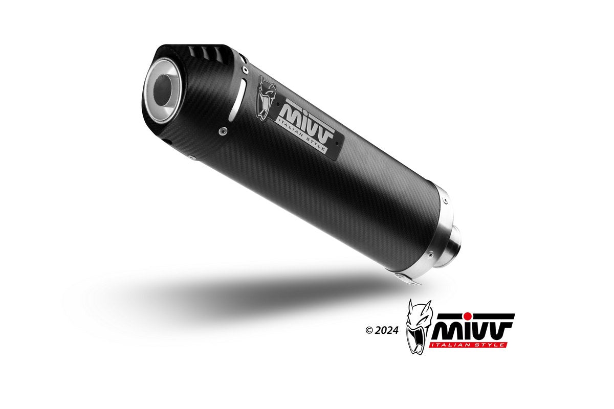 MIVV Oval Auspuff Carbon passend für KAWASAKI Versys 1000 2019-2024