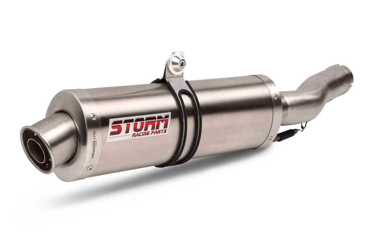 STORM OVAL Auspuff passend für HONDA CB 600 Hornet 1998-2000