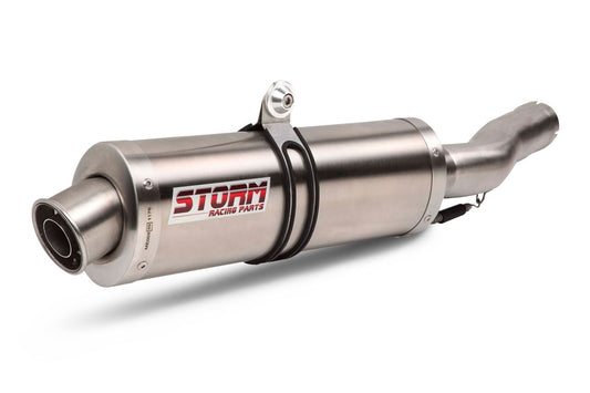 STORM OVAL Auspuff passend für HONDA XLV 650 TRANSALP 2005-2007