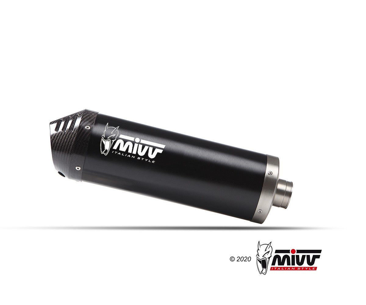 MIVV Oval Auspuff schwarz passend für VOGE VALICO 900 DSX 2024-2026