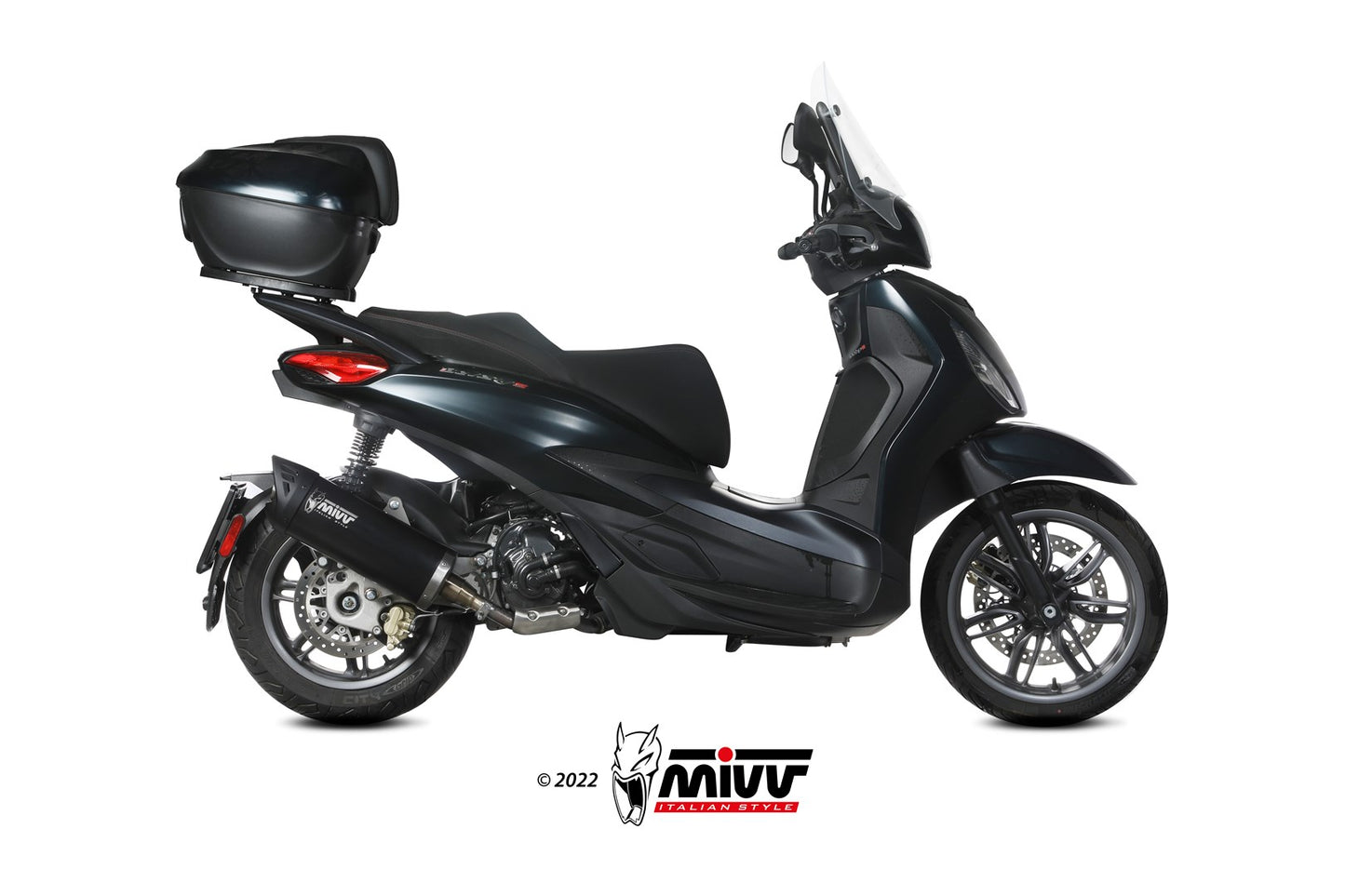 MIVV MOVER Auspuff Komplettanlage passend für PIAGGIO Beverly 300 2021-2024