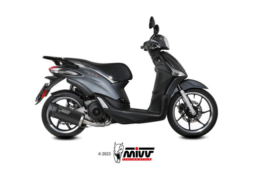 MIVV MOVER Auspuff schwarz passend für PIAGGIO LIBERTY 125 2019-2023