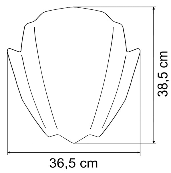 MRA Racing-Screen für Naked Bikes schwarz ohne Haltersatz