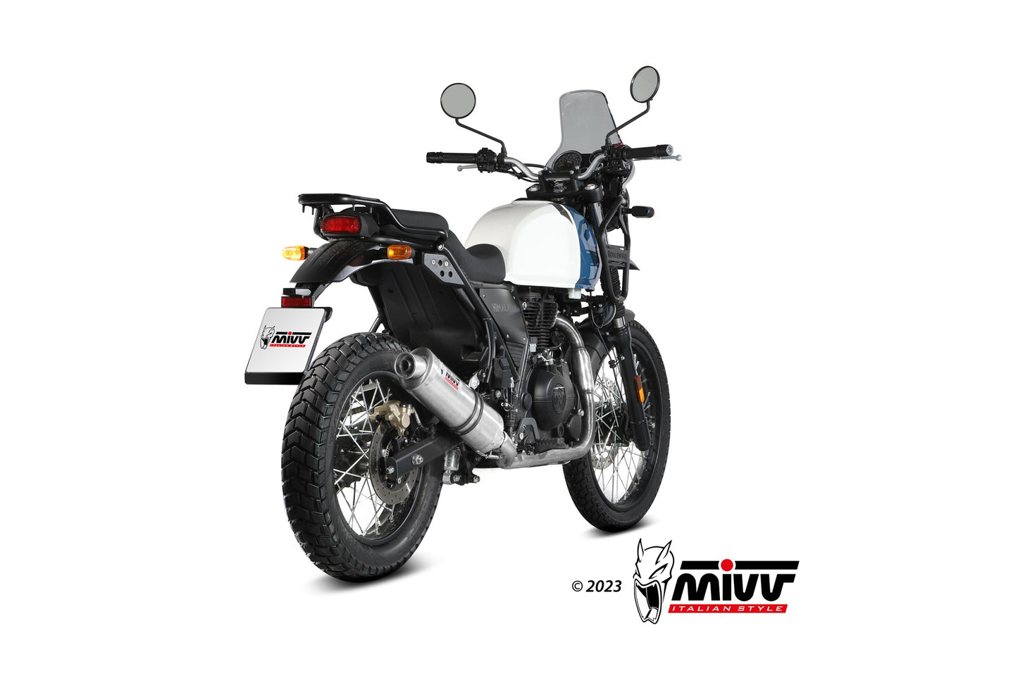 MIVV Oval Auspuff passend für ROYAL ENFIELD HIMALAYAN 2021-2023