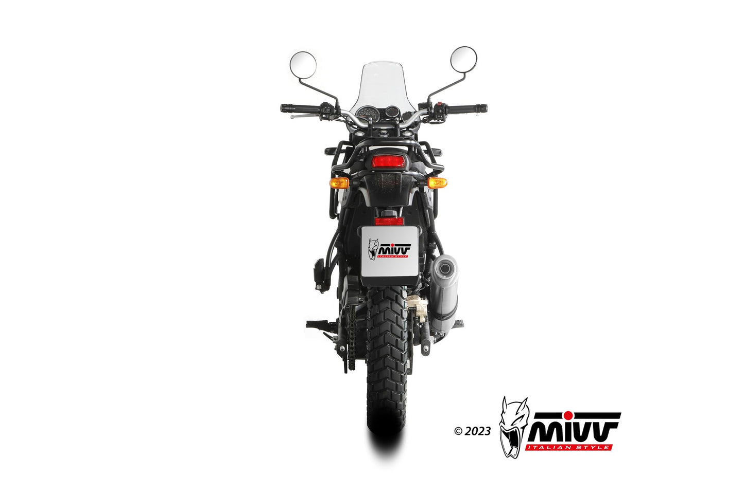 MIVV Oval Auspuff passend für ROYAL ENFIELD HIMALAYAN 2021-2023