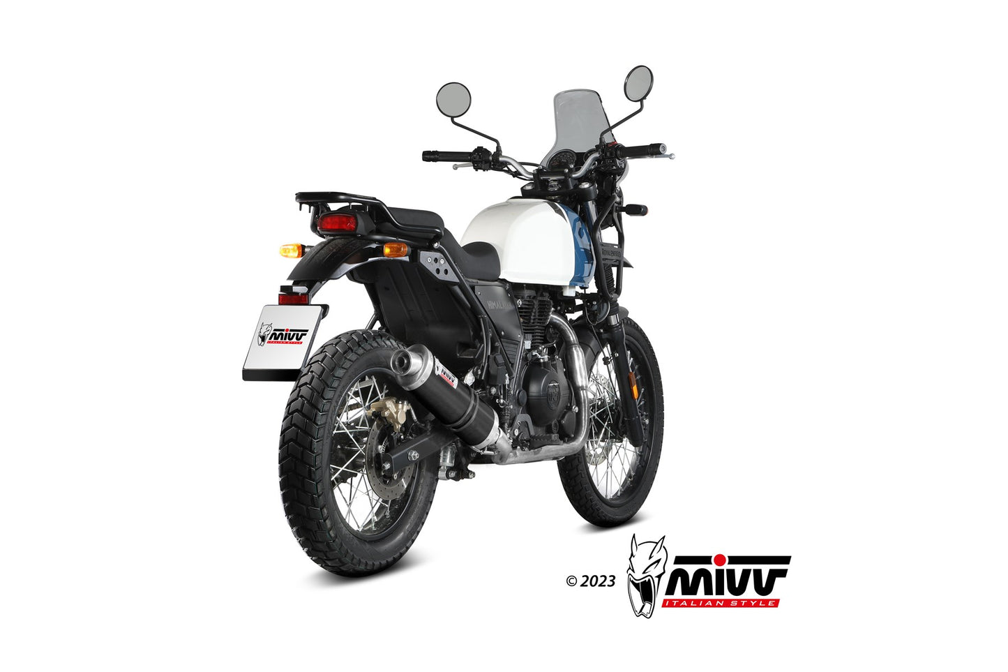 MIVV Oval Auspuff passend für ROYAL ENFIELD HIMALAYAN 2021-2023