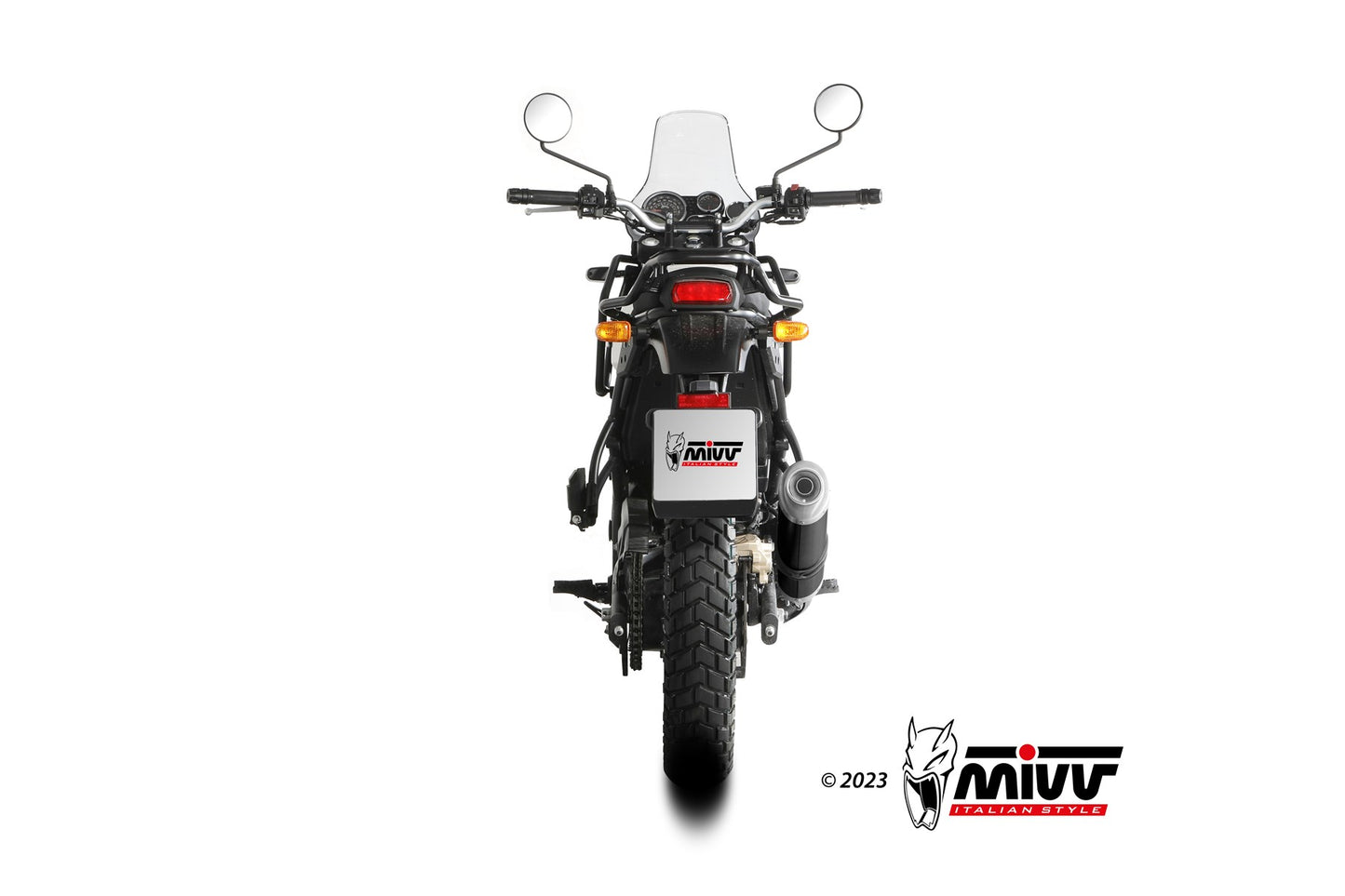 MIVV Oval Auspuff passend für ROYAL ENFIELD HIMALAYAN 2021-2023