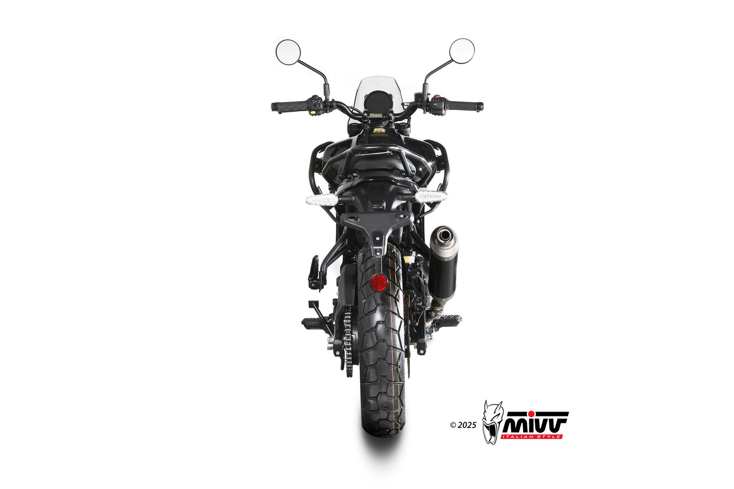 MIVV DAKAR Auspuff schwarz passend für ROYAL ENFIELD HIMALAYAN 450 2024-2024