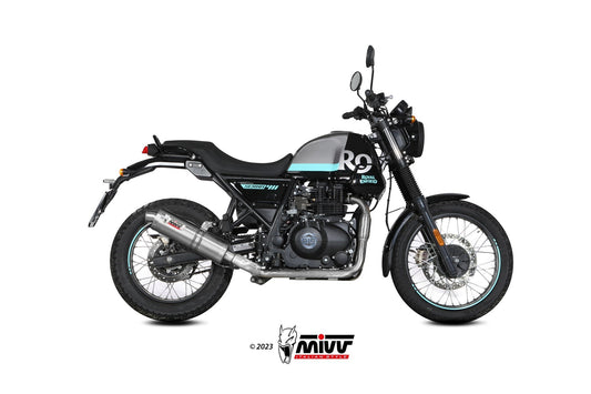 MIVV Oval Auspuff passend für ROYAL ENFIELD SCRAM 411 2022-2024