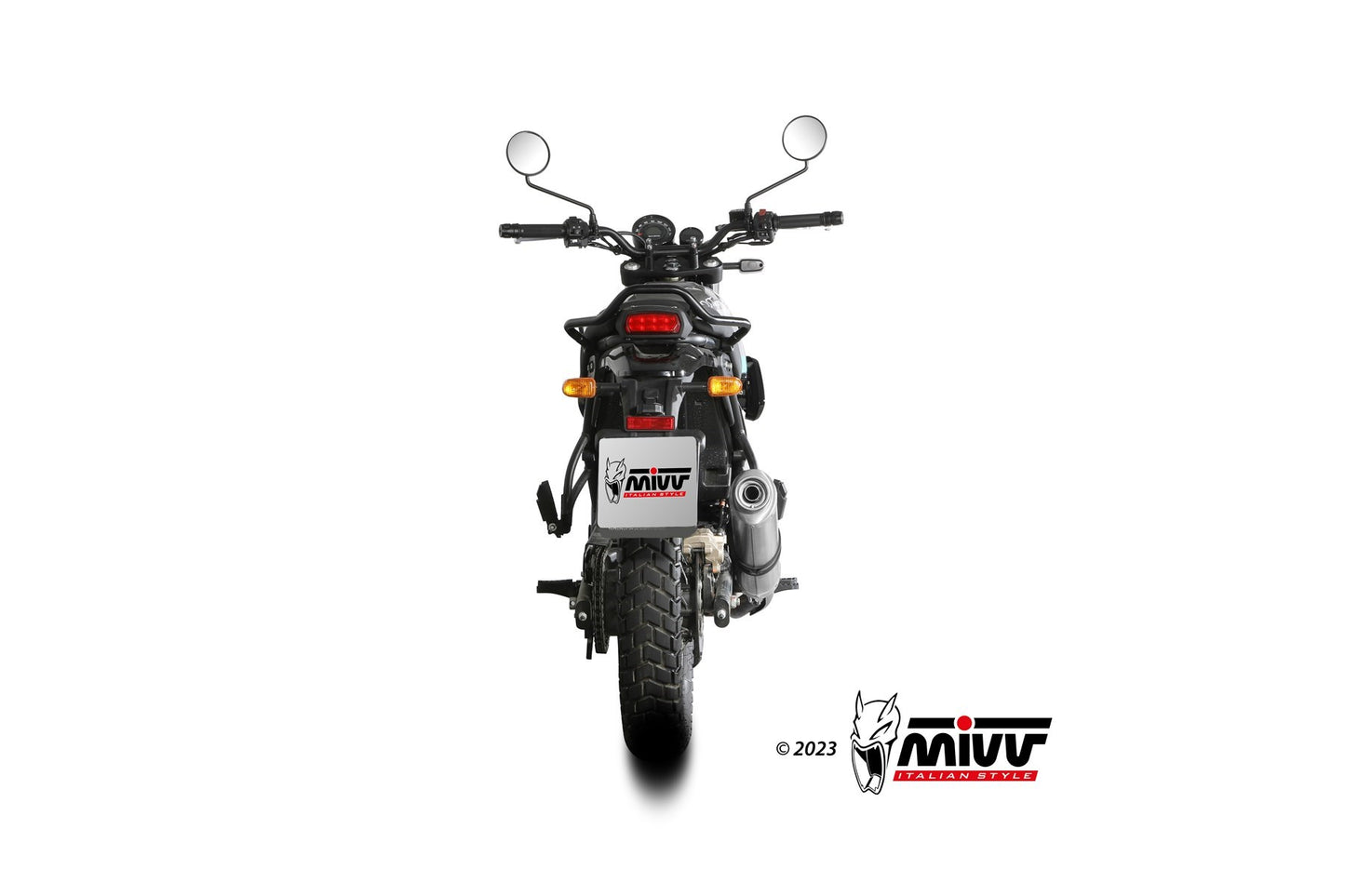 MIVV Oval Auspuff passend für ROYAL ENFIELD SCRAM 411 2022-2024
