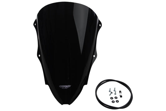 MRA Racingscheibe "R" schwarz passend für Aprilia RSV 4 RR/RF/1100 FACTORY 15-20