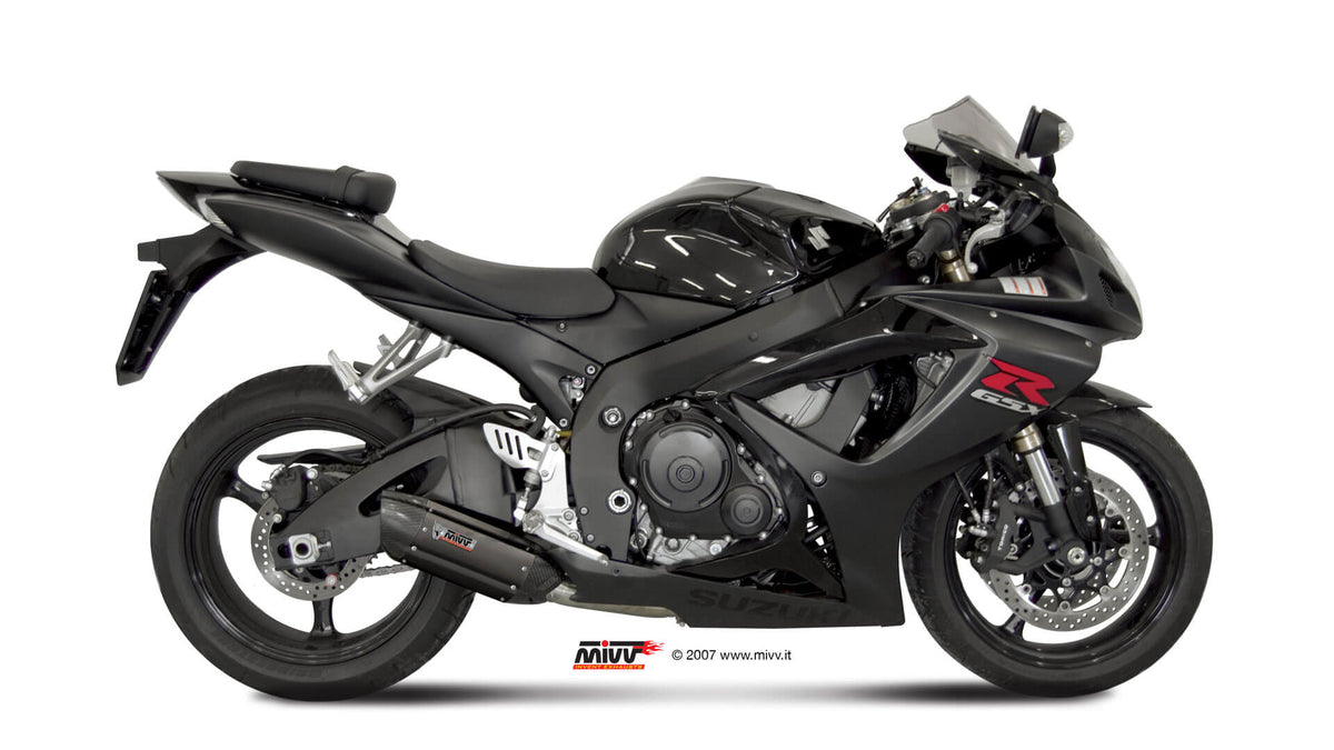 MIVV Suono Auspuff schwarz passend für SUZUKI GSX-R 600 2006-2007