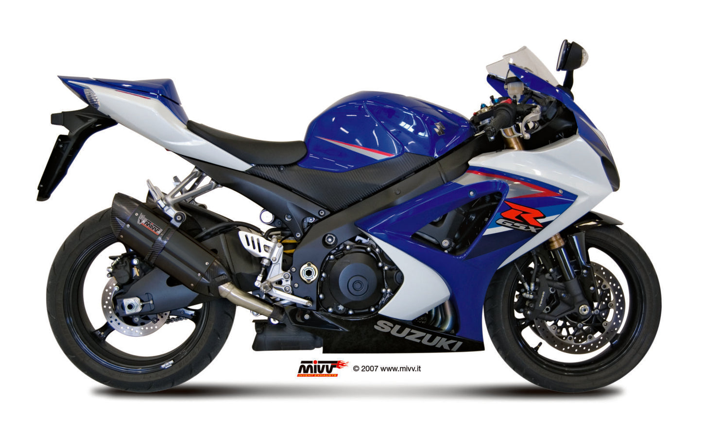 MIVV Suono Auspuff schwarz passend für Suzuki GSX-R 1000 2007-2008
