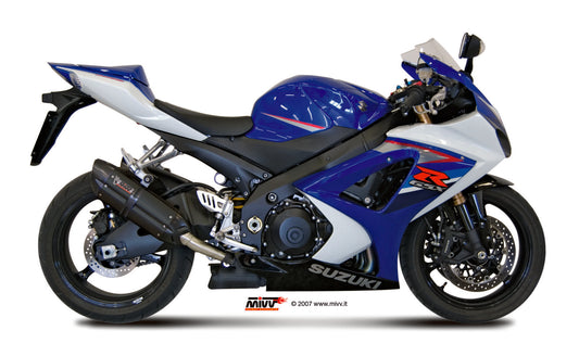 MIVV Suono Auspuff schwarz passend für Suzuki GSX-R 1000 2007-2008