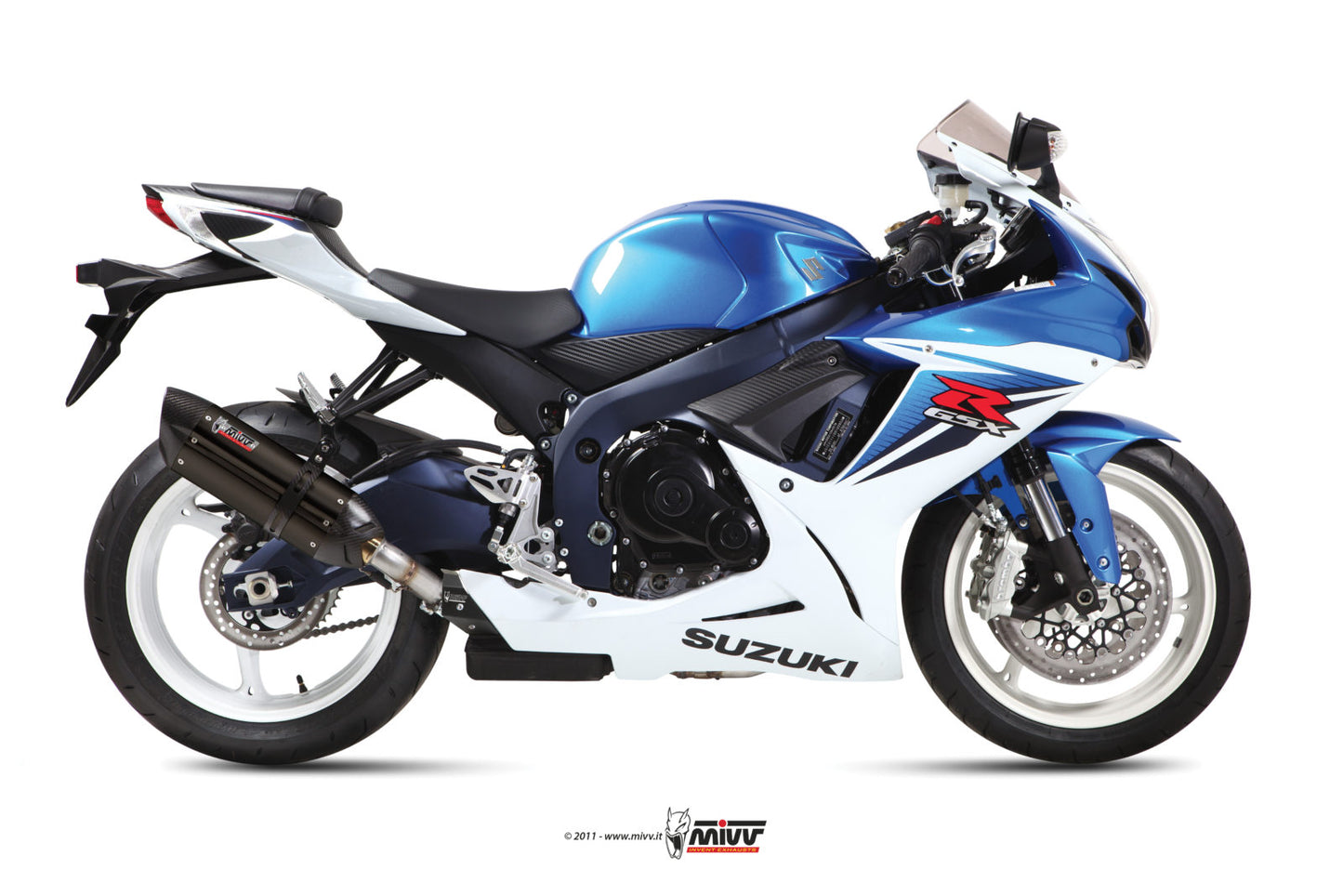 MIVV Suono Auspuff Edelstahl schwarz passend für SUZUKI GSX-R 750 2011-2017