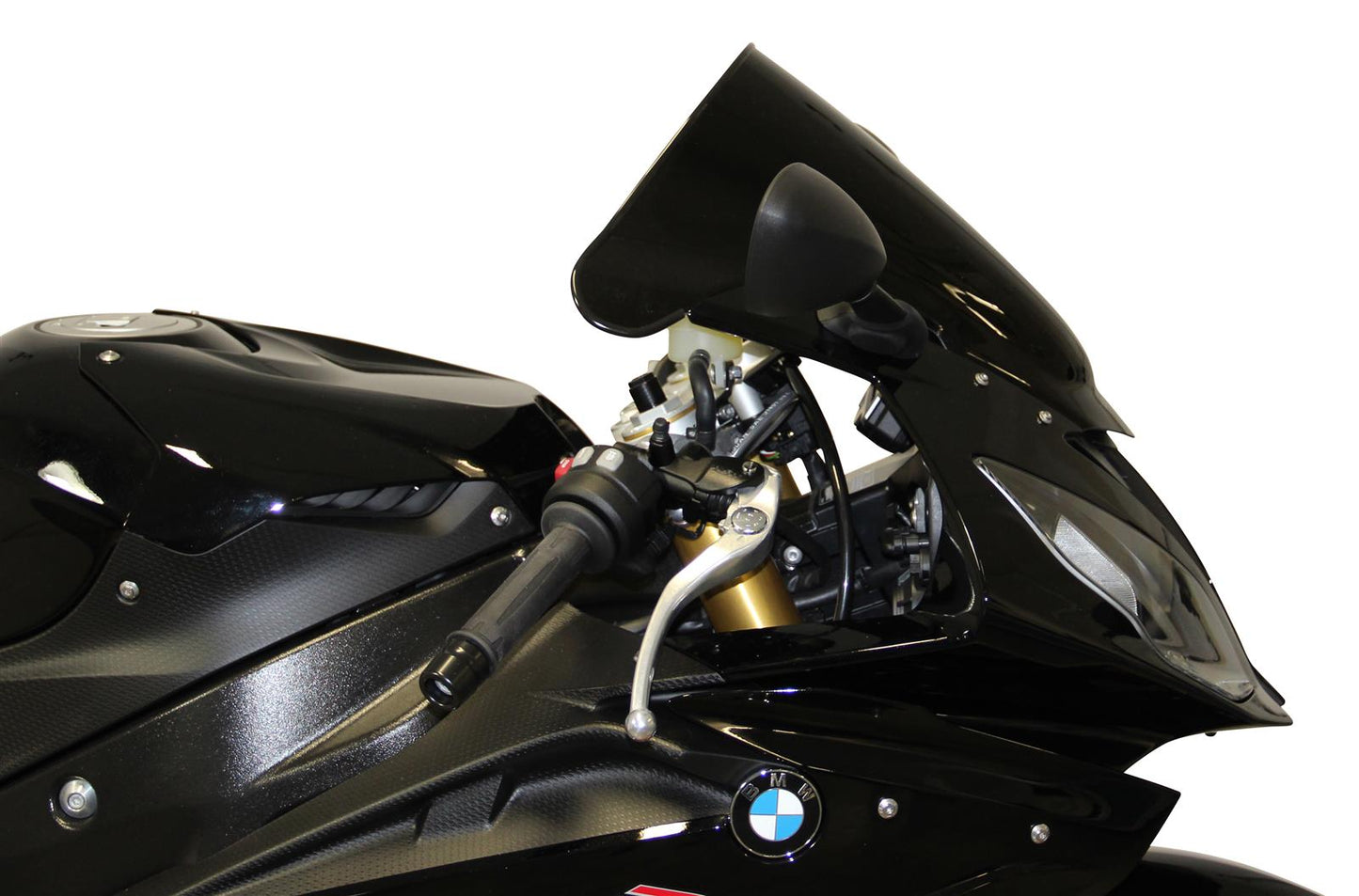 MRA Racingscheibe "R" schwarz passend für BMW S1000 RR /HP4 RACE 2015-2018