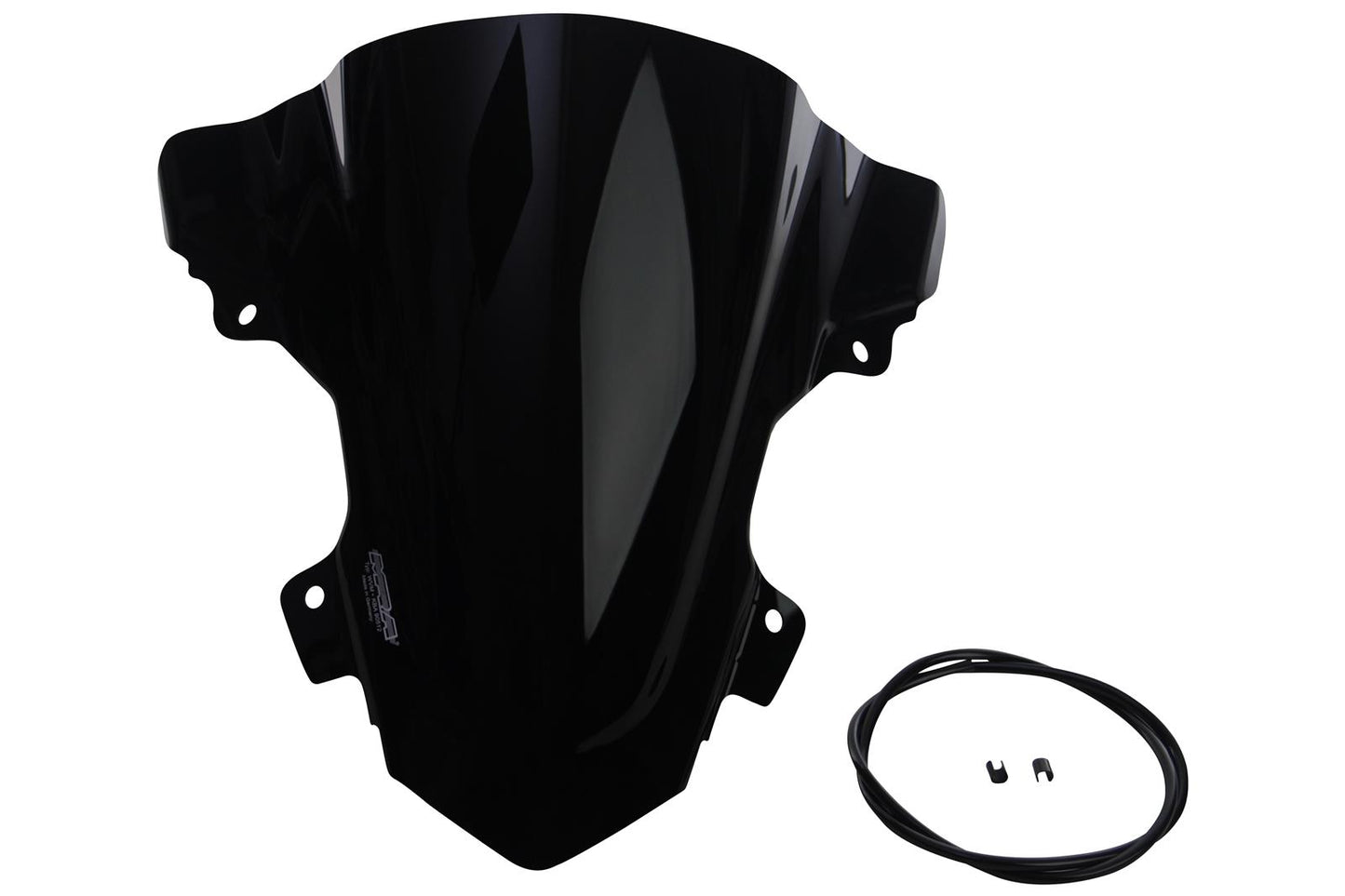 MRA Racingscheibe "R" schwarz passend für BMW S1000 RR /HP4 RACE 2015-2018