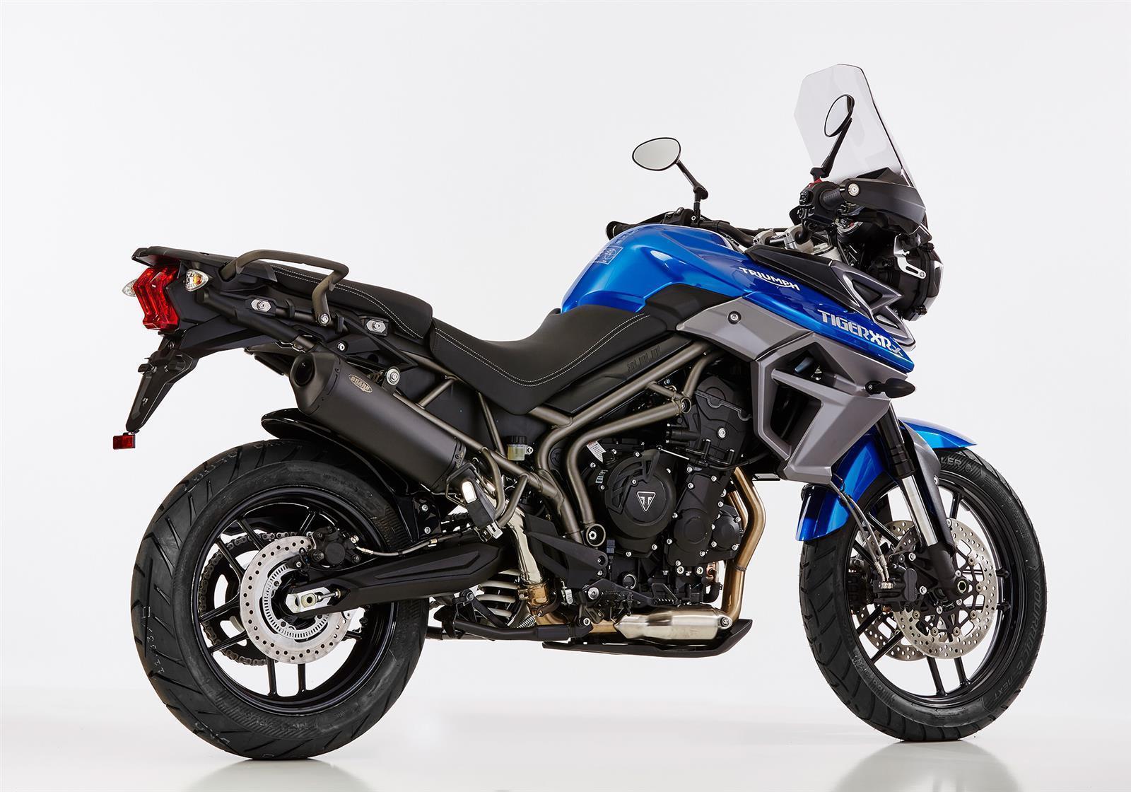 SHARK DSX-10 Auspuff passend für Triumph Tiger 800 XR / XRx / XRt 2017-2020 - Kama Bike Parts