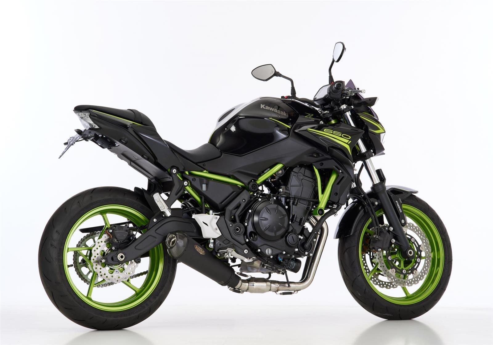 SHARK DSX-7 Auspuff Komplettanlage passend für Kawasaki Z650 RS 2022-2023 - Kama Bike Parts
