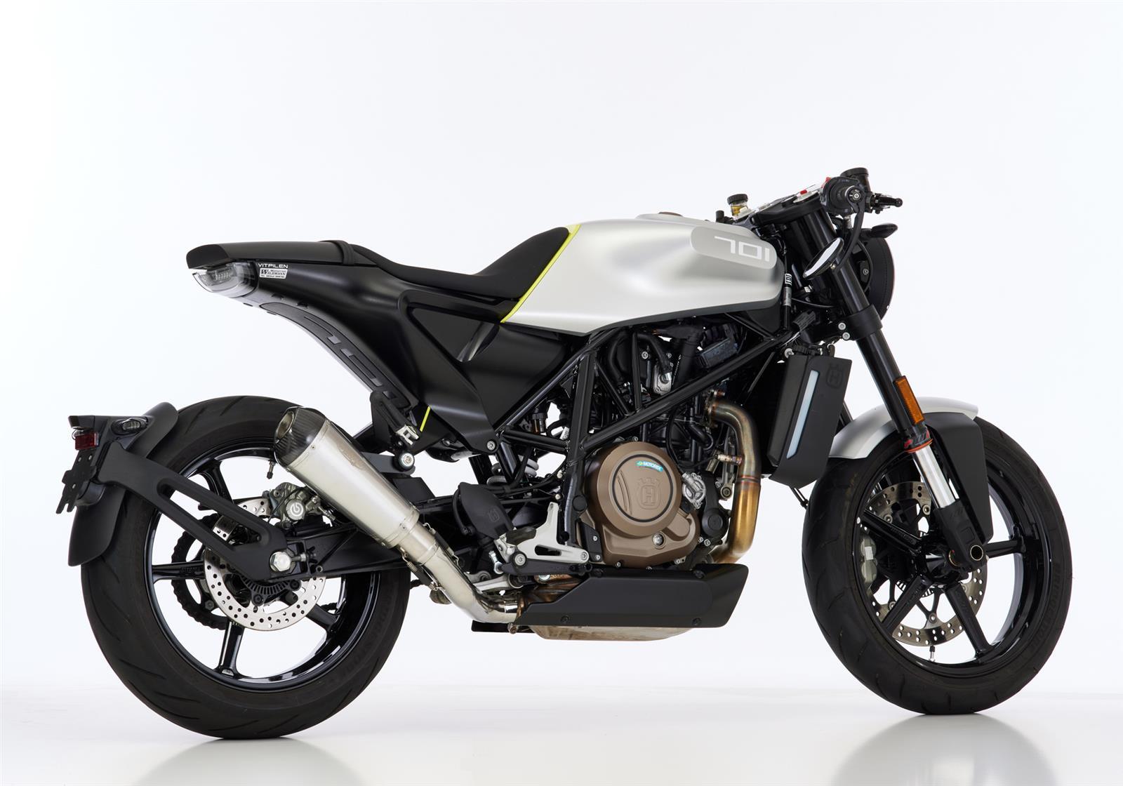 SHARK DSX-7 Auspuff Super Short passend für Husqvarna Svartpilen 701 2018-2020 - Kama Bike Parts