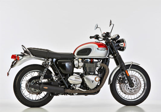 SHARK Retro Classic Auspuff passend für Triumph Bonneville T120 2016-2020 - Kama Bike Parts