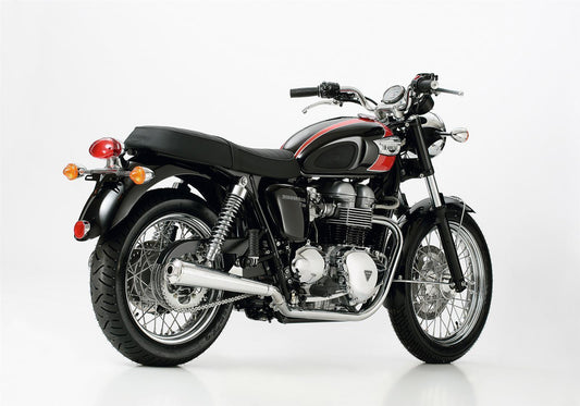 SHARK Retro mit Kat Auspuff passend für Triumph Bonneville T100 2008-2015 - Kama Bike Parts