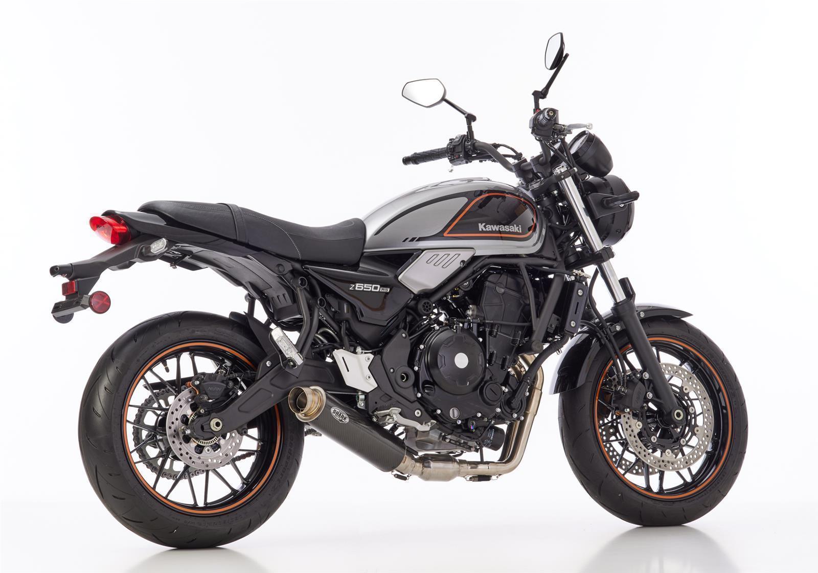 SHARK SRC 4 Auspuff Komplettanlage passend für Kawasaki Z650 RS 2022-2023 - Kama Bike Parts