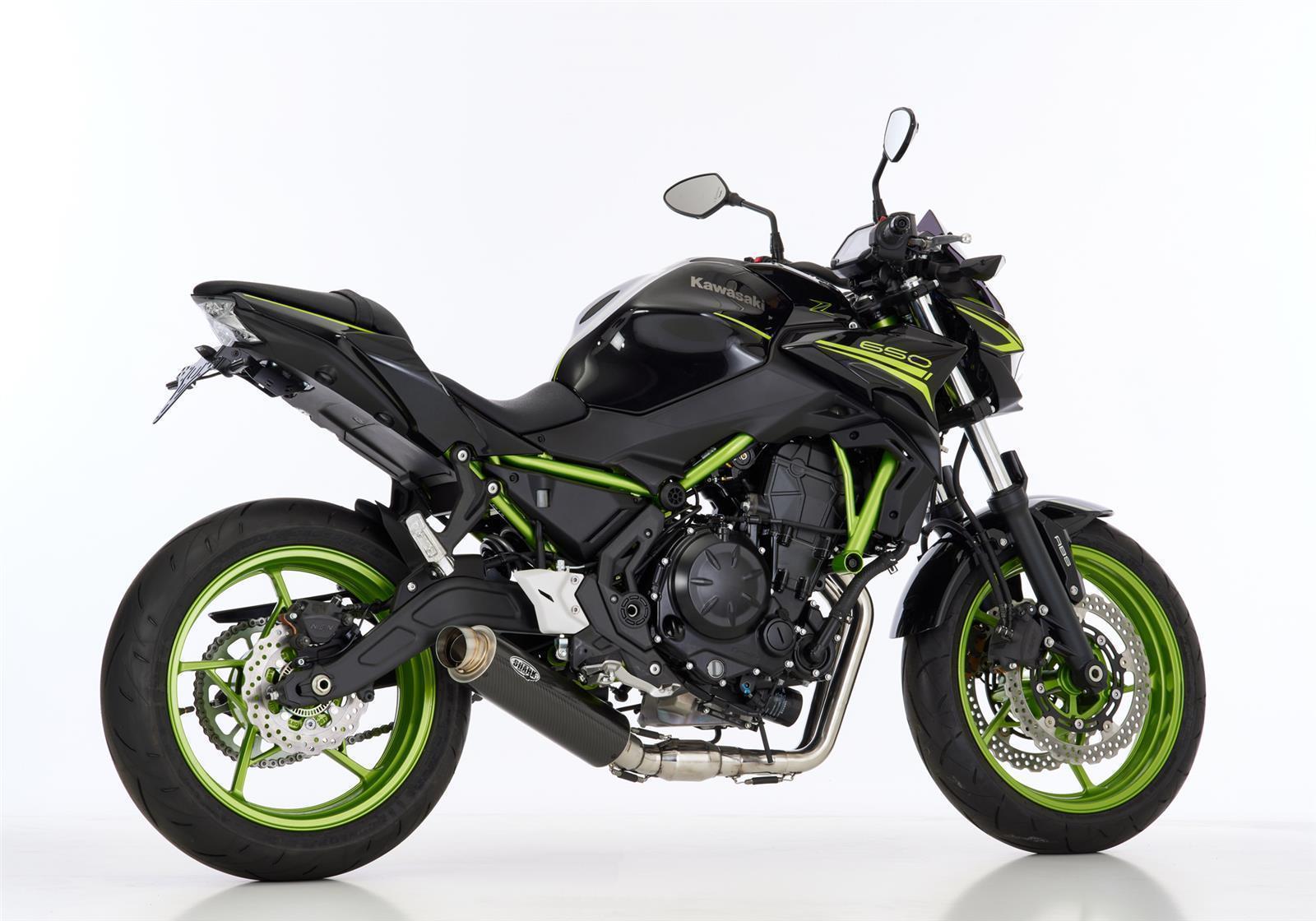SHARK SRC 4 Auspuff Komplettanlage passend für Kawasaki Z650 RS 2022-2023 - Kama Bike Parts