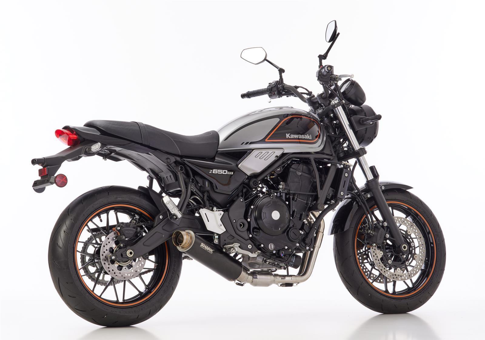 SHARK SRC 4 Auspuff Komplettanlage passend für Kawasaki Z650 RS 2022-2023 - Kama Bike Parts