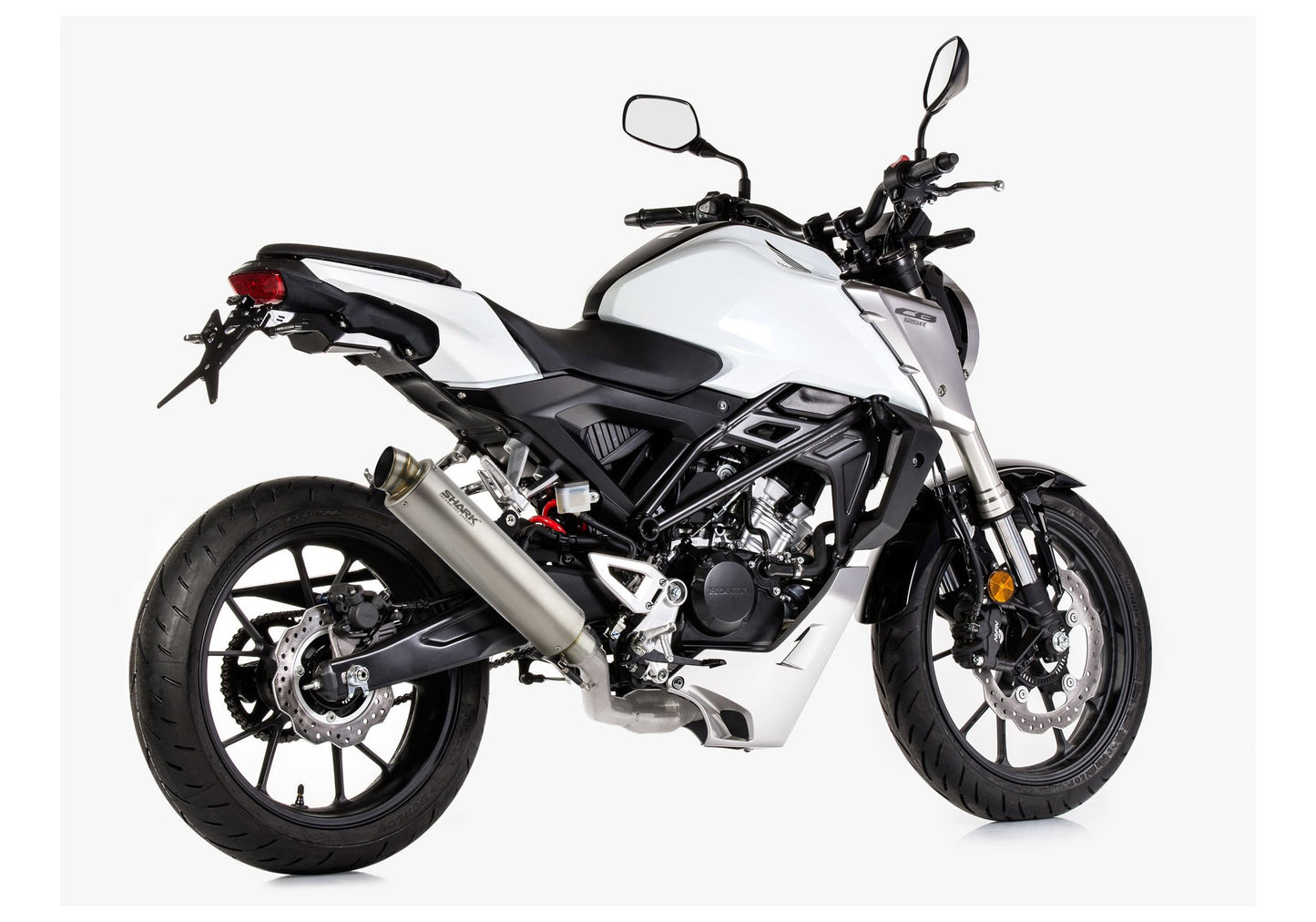 SHARK SRC 4 Auspuff passend für Honda CB125R 2018-2020 - Kama Bike Parts