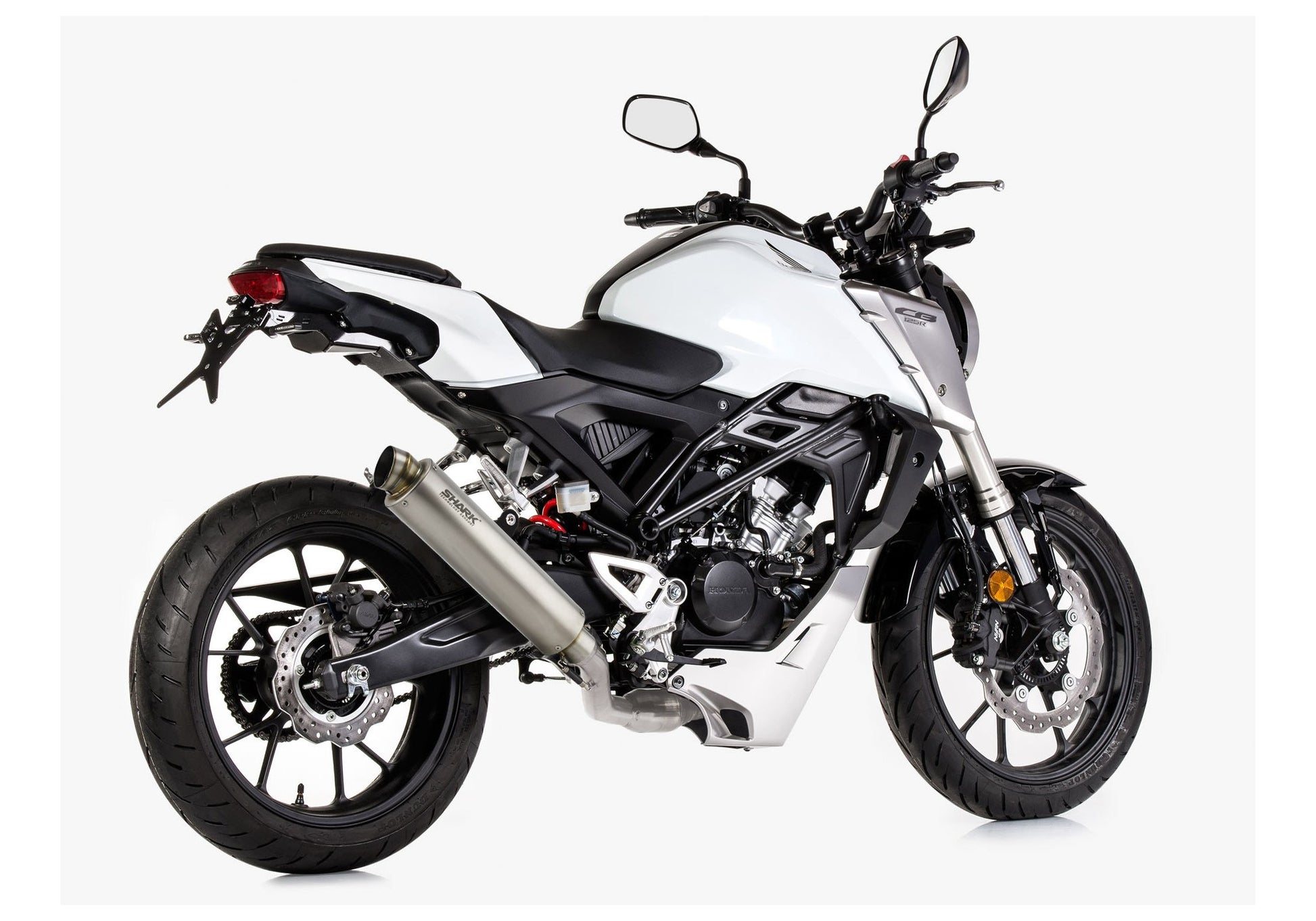 SHARK SRC 4 Auspuff passend für Honda CB125R 2018-2020 - Kama Bike Parts