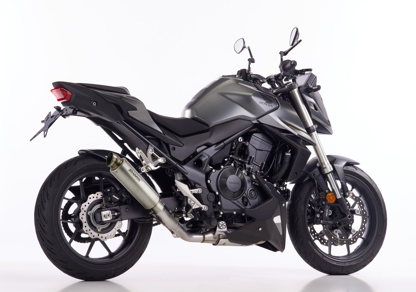 SHARK SRC 4 Auspuff Super Short passend für Honda CB750 Hornet 2023-2024 - Kama Bike Parts
