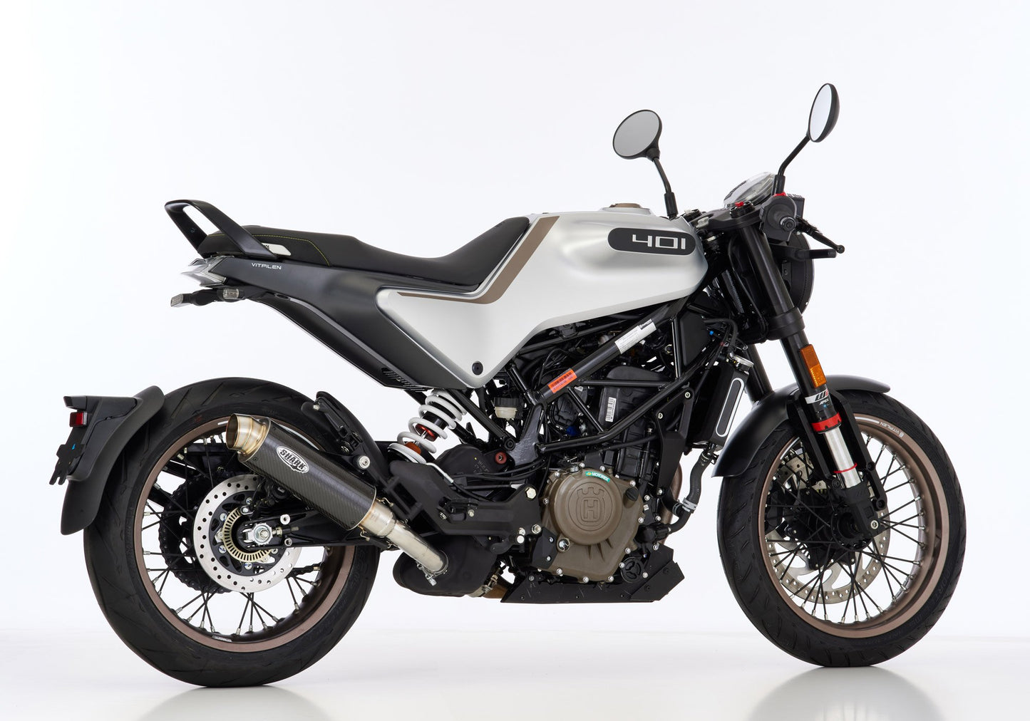SHARK SRC 4 Auspuff Super Short passend für Husqvarna Svartpilen 401 2018-2019 - Kama Bike Parts