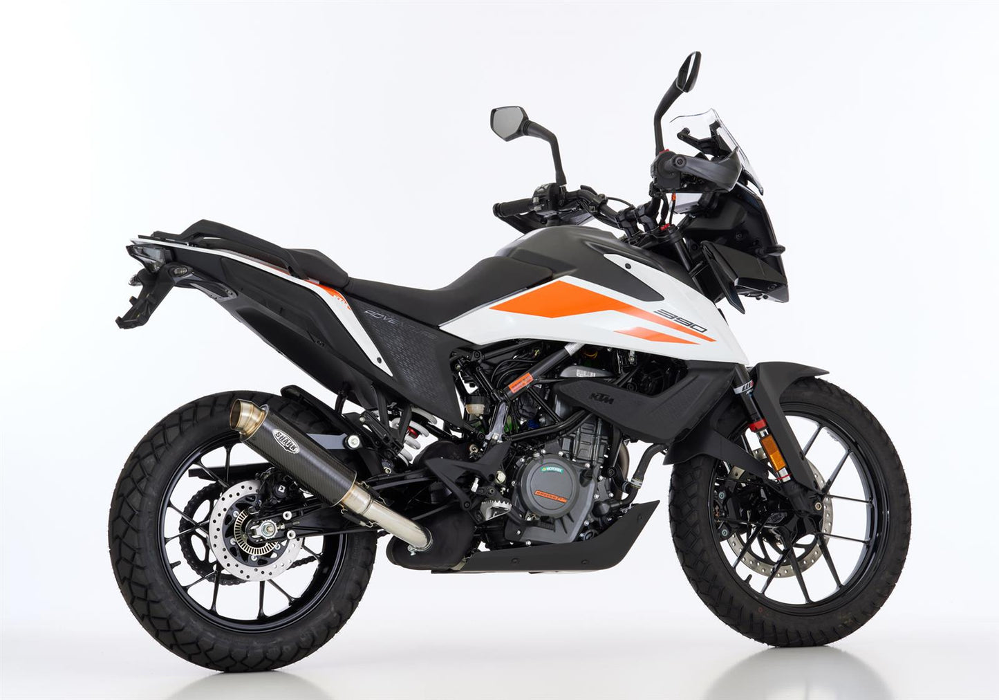 SHARK SRC 4 Auspuff Super Short passend für KTM 390 Adventure 2020-2024 - Kama Bike Parts