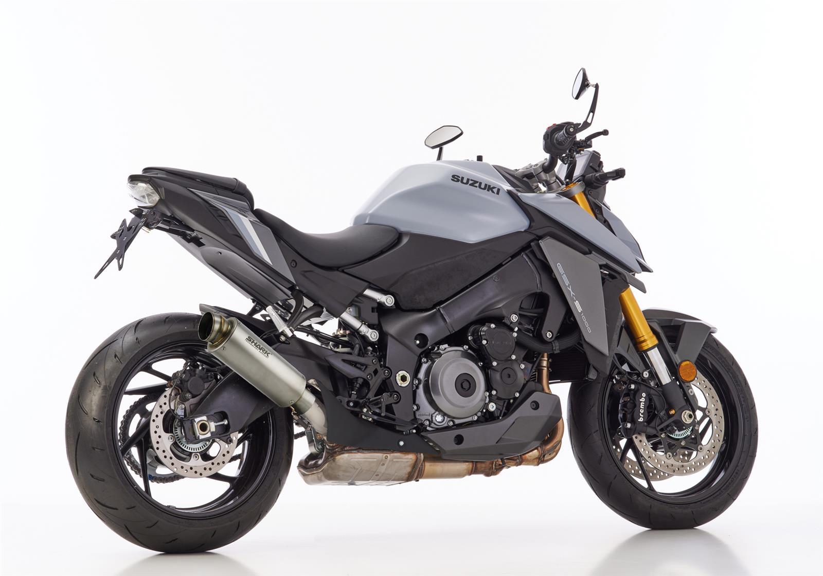 SHARK SRC 4 Auspuff Super Short passend für SUZUKI GSX-S 1000 2021-2024 - Kama Bike Parts
