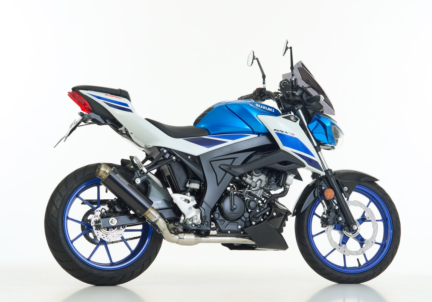 SHARK SRC 4 Auspuff Super Short passend für SUZUKI GSX-S 125 2017-2021 - Kama Bike Parts