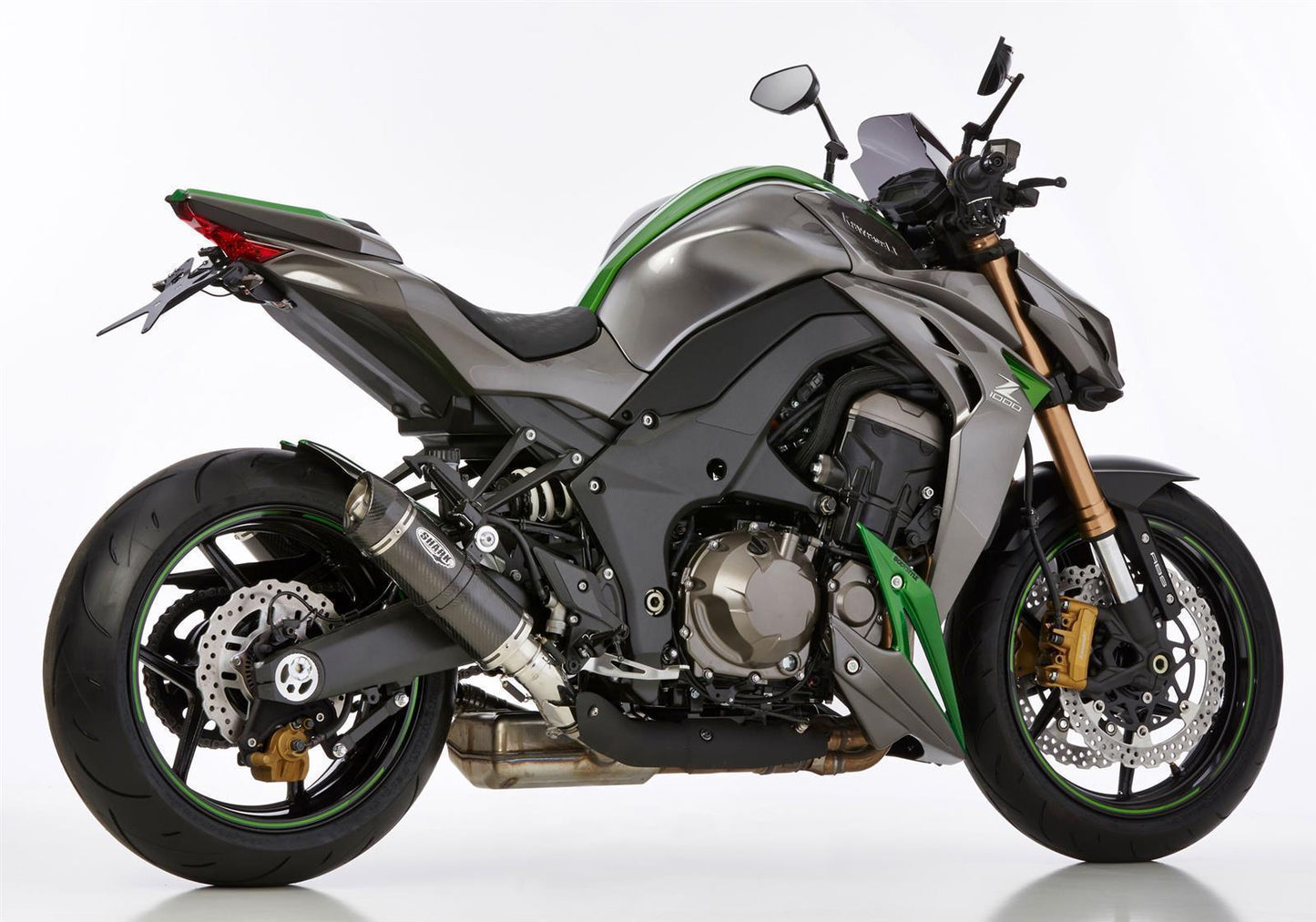 SHARK Street GP Auspuff Super Short passend für Kawasaki Z1000 2014-2016 - Kama Bike Parts