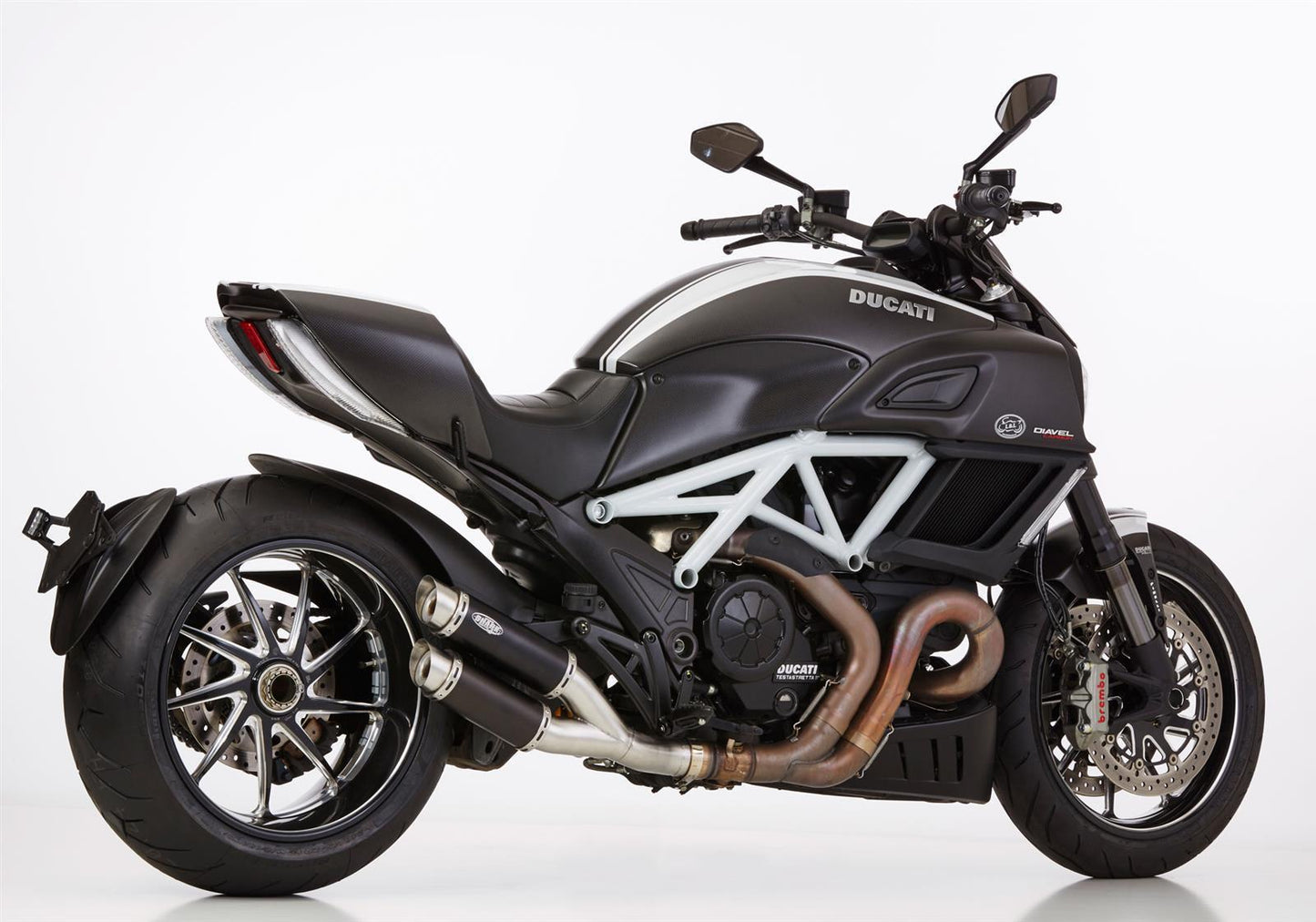SHARK Track Auspuff passend für Ducati Diavel 2011-2016 - Kama Bike Parts