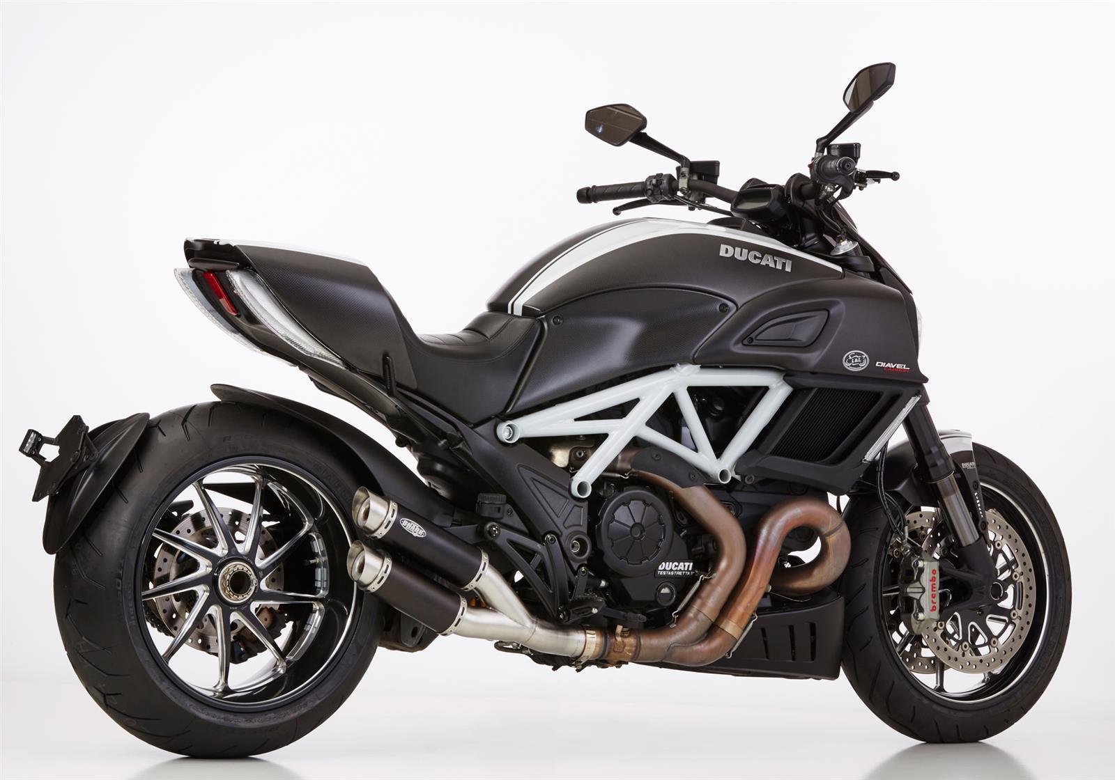 SHARK Track Auspuff passend für Ducati Diavel 2011-2016 - Kama Bike Parts